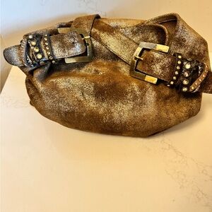 Leatherock Gold Shoulder Bag